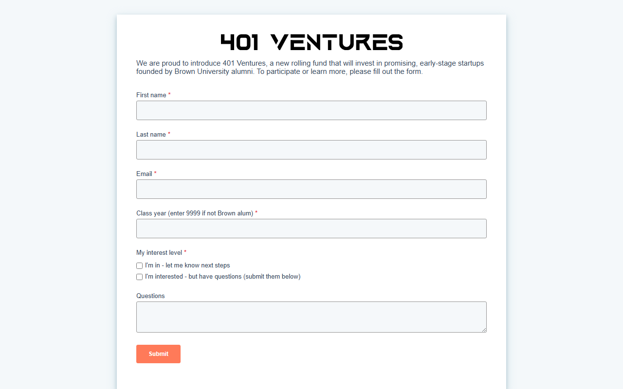 401ventures.com screenshot