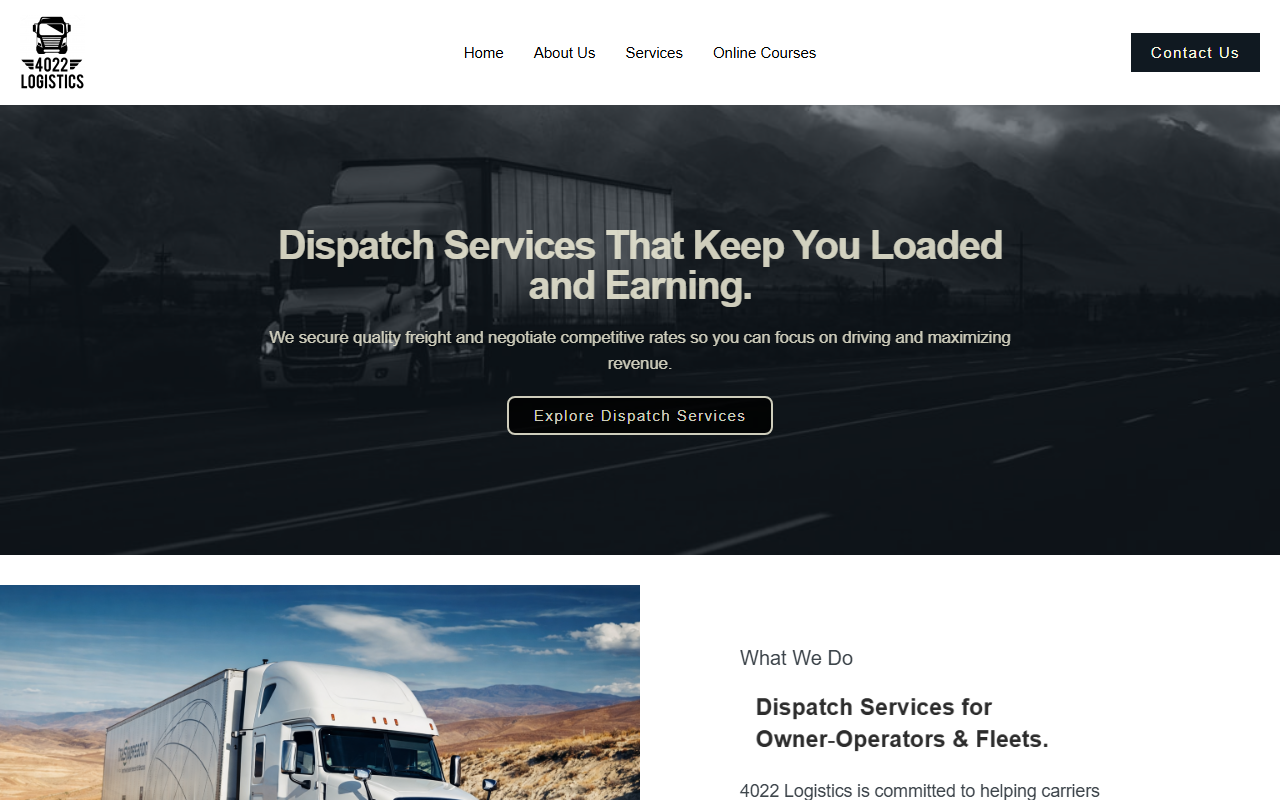 4022logistics.com screenshot