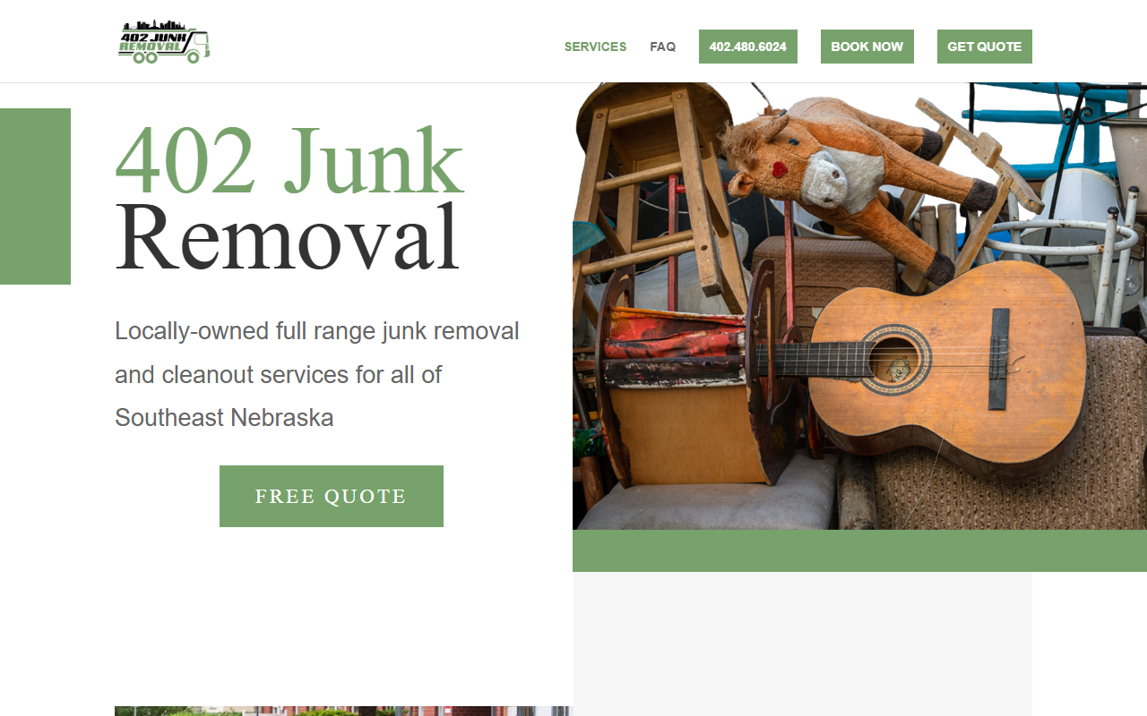 402junkremoval.com screenshot