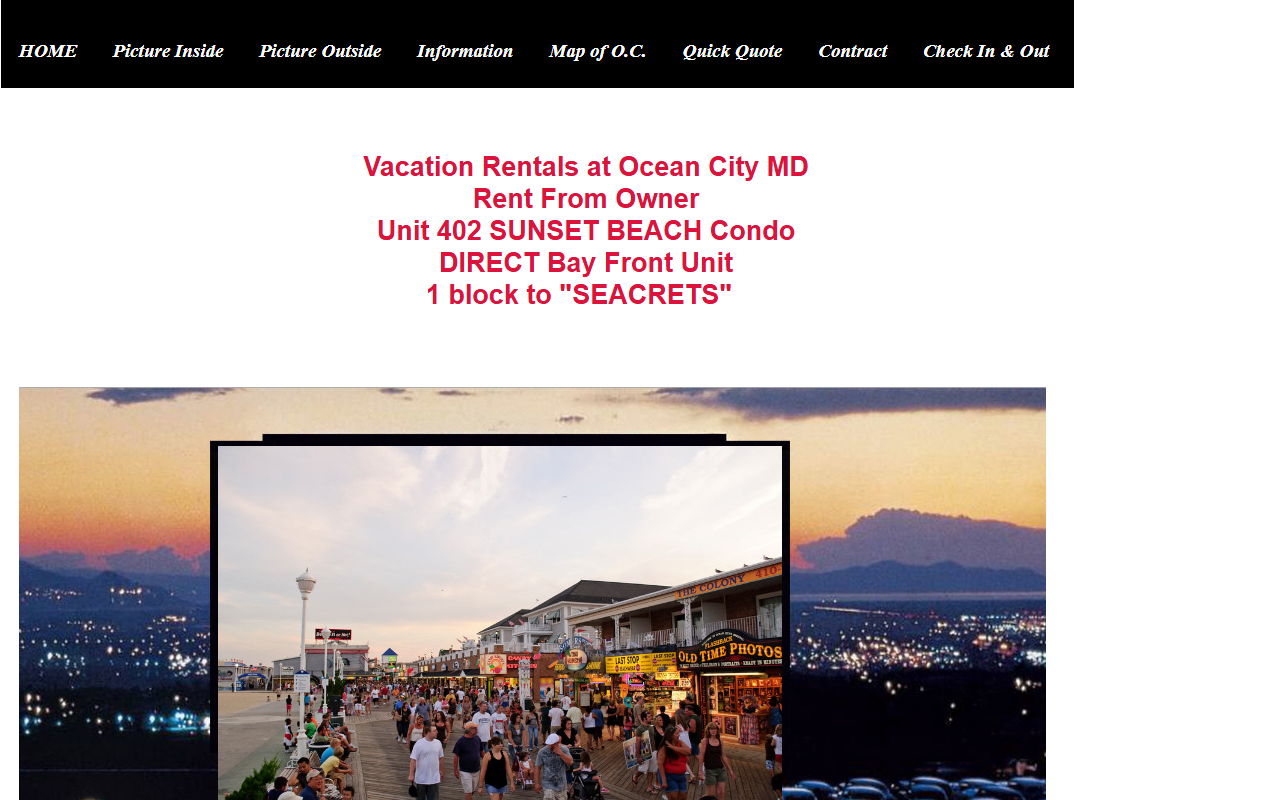402sunsetbeach.com screenshot