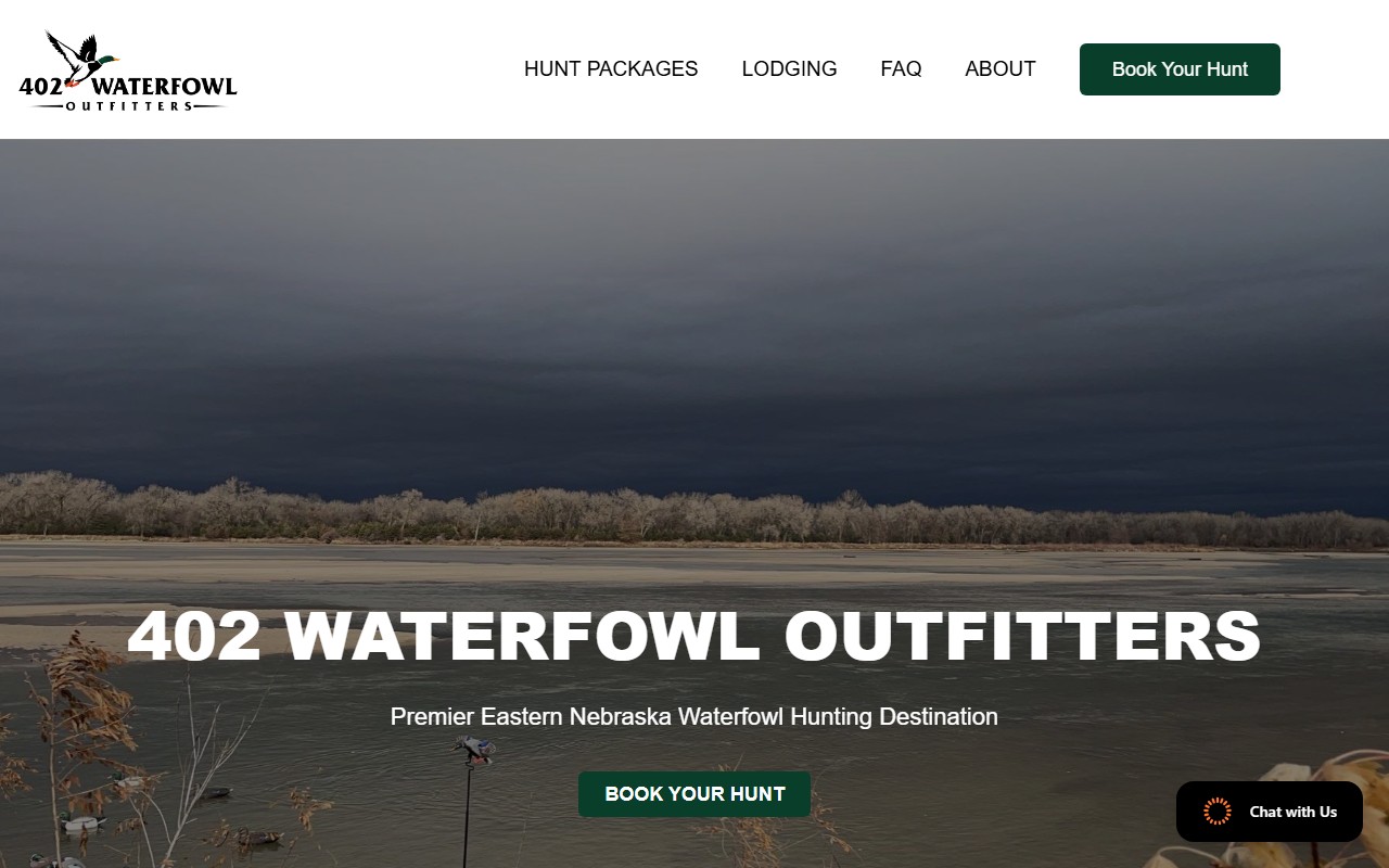 402waterfowl.com screenshot