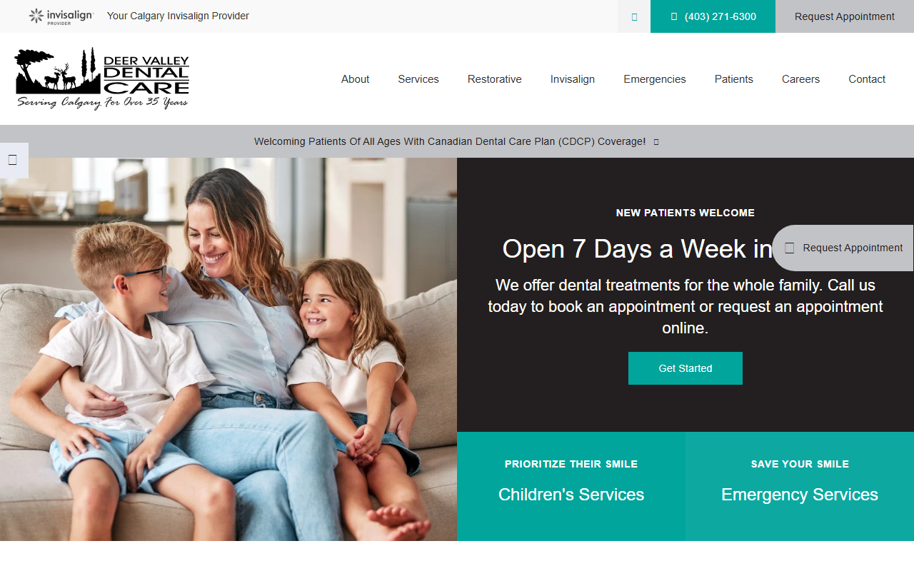 403-dentist.com screenshot