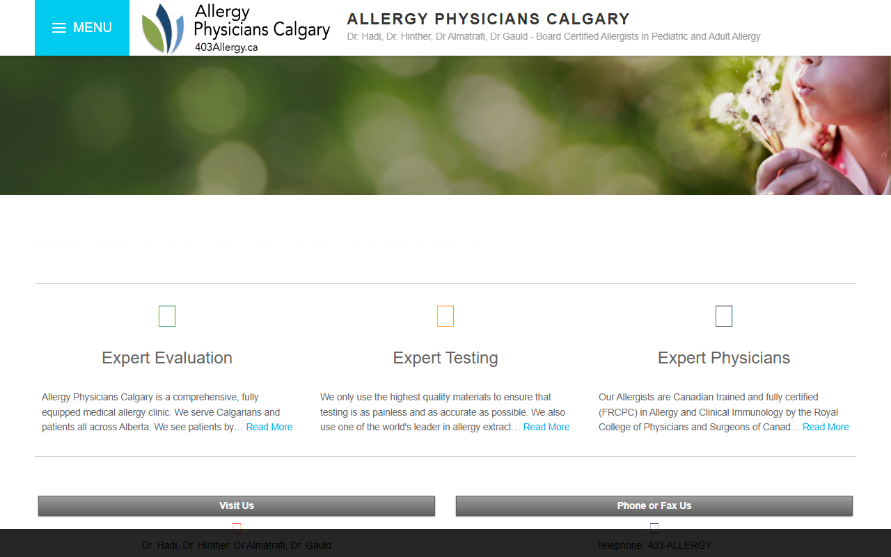 403allergy.com screenshot