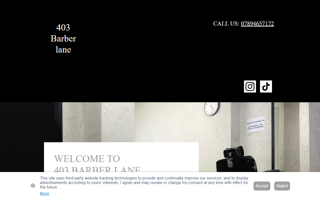 403barberlane.com screenshot