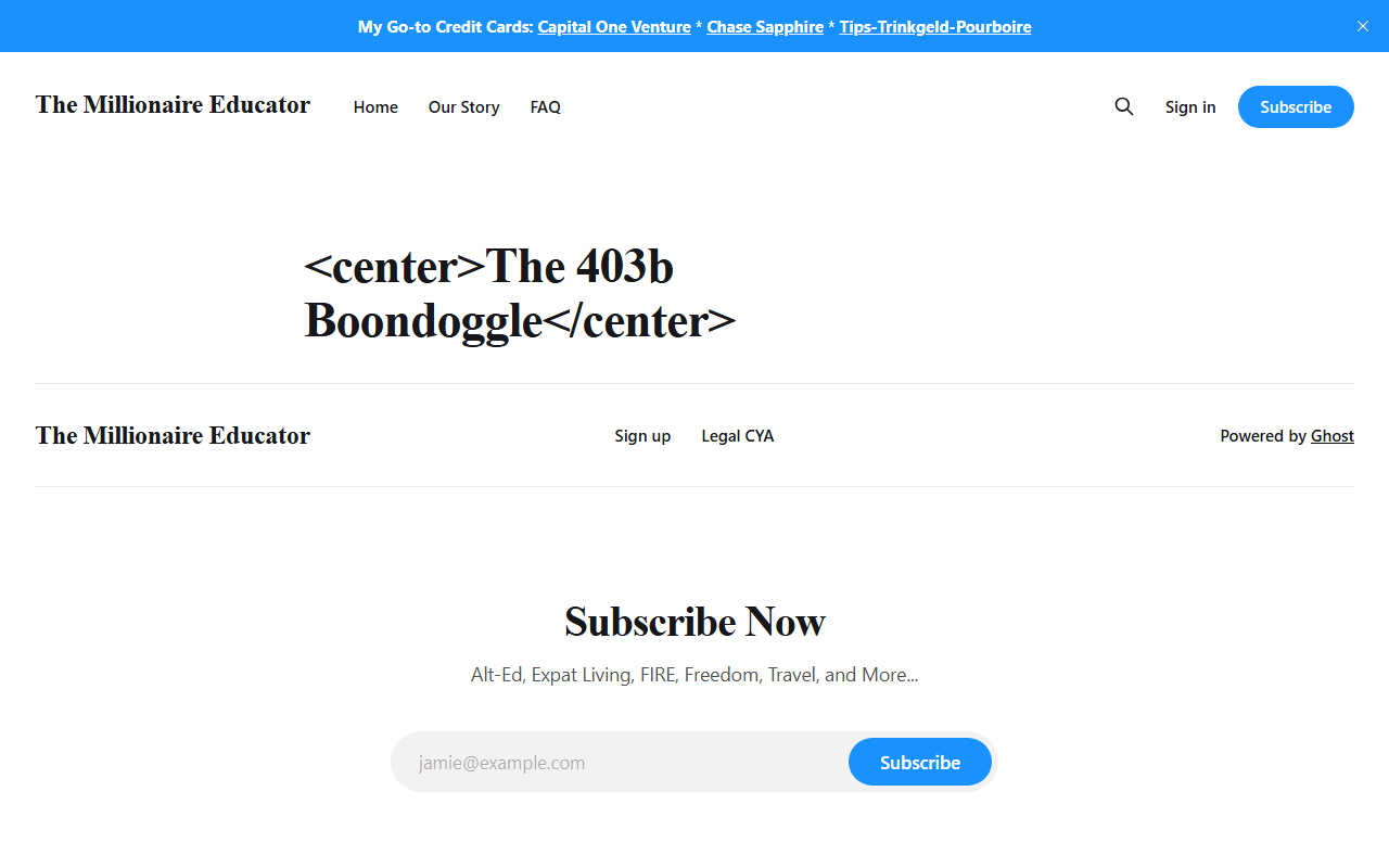 403bboondoggle.com screenshot