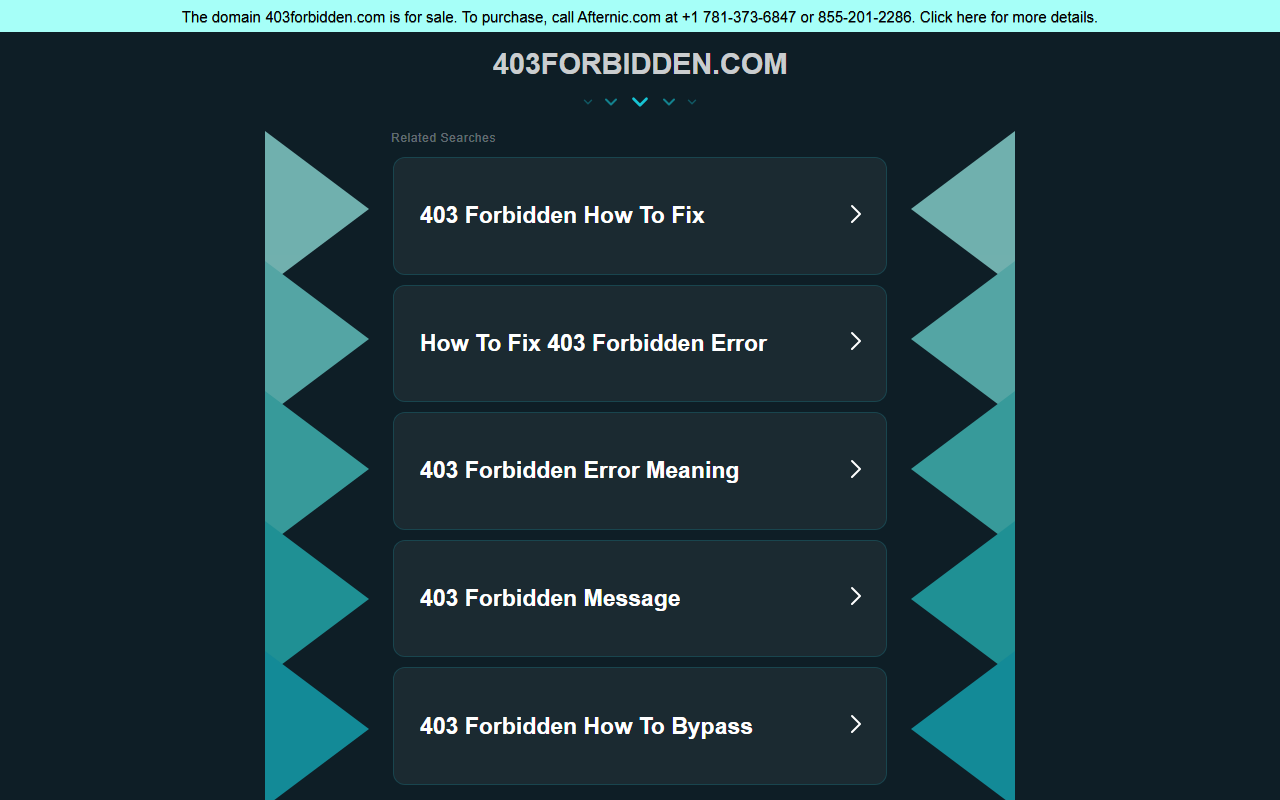 403forbidden.com screenshot