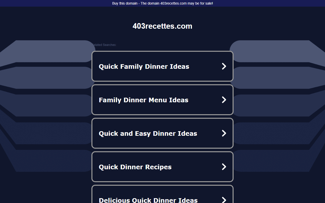 403recettes.com screenshot