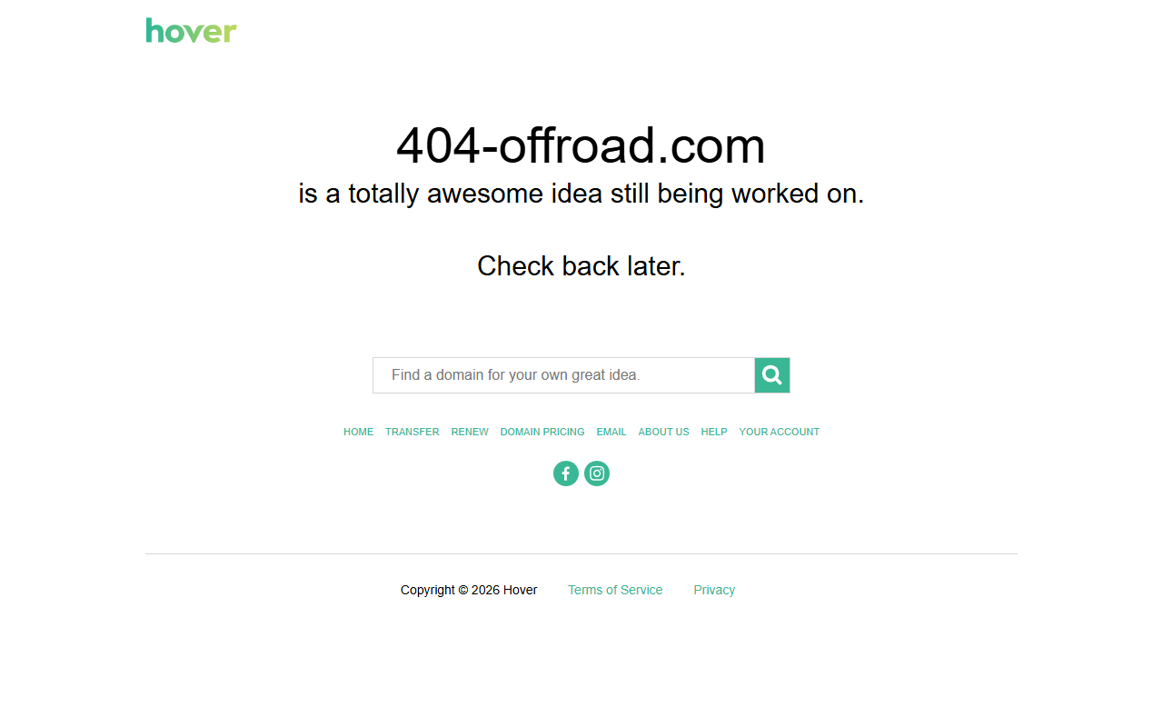 404-offroad.com screenshot