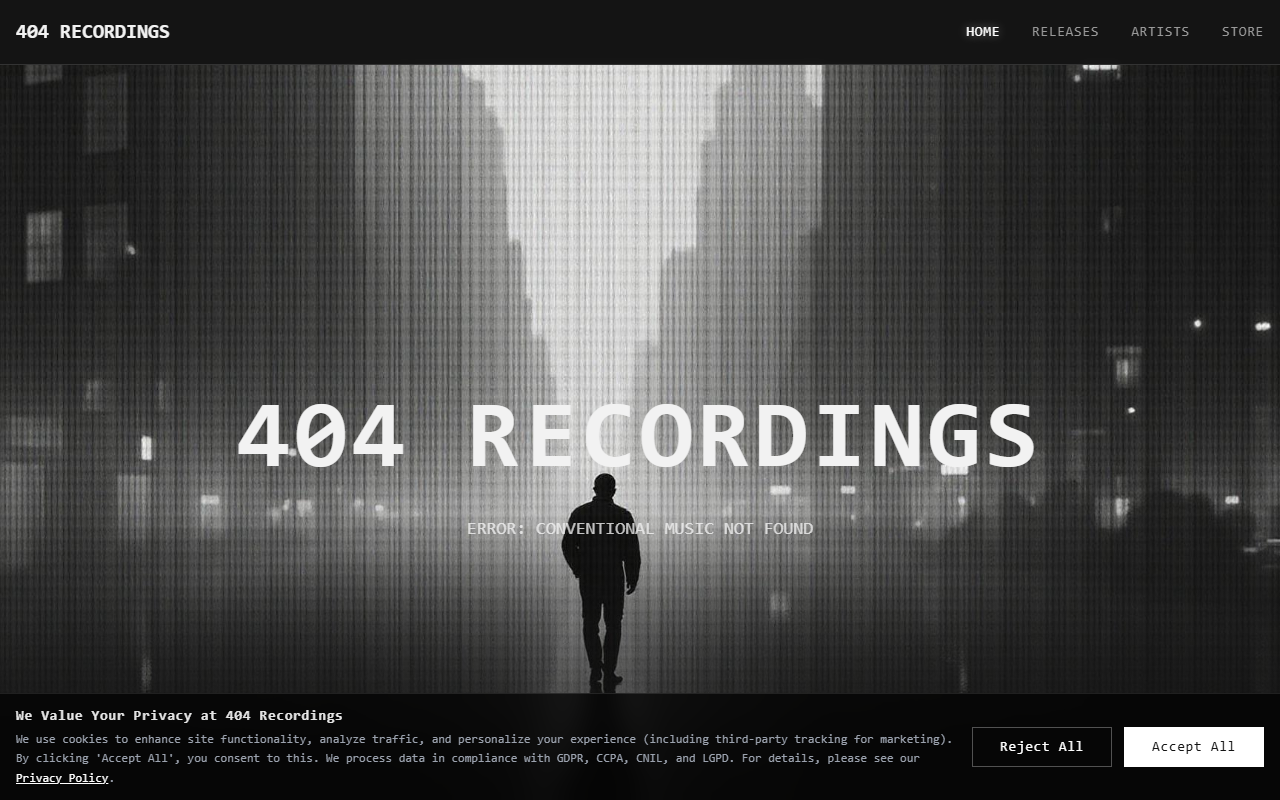 404-recordings.com screenshot