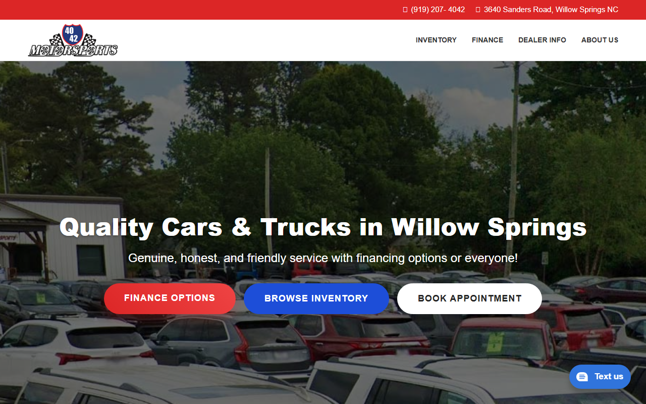 4042motorsports.com screenshot