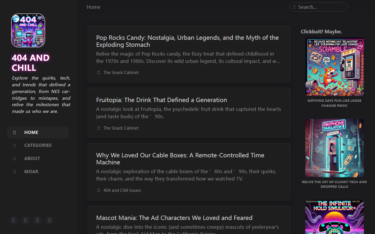 404andchill.com screenshot