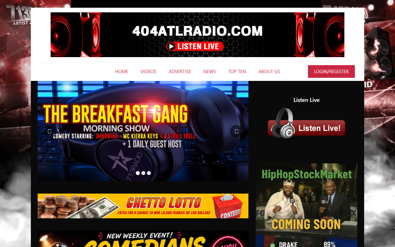 404atlradio.com screenshot