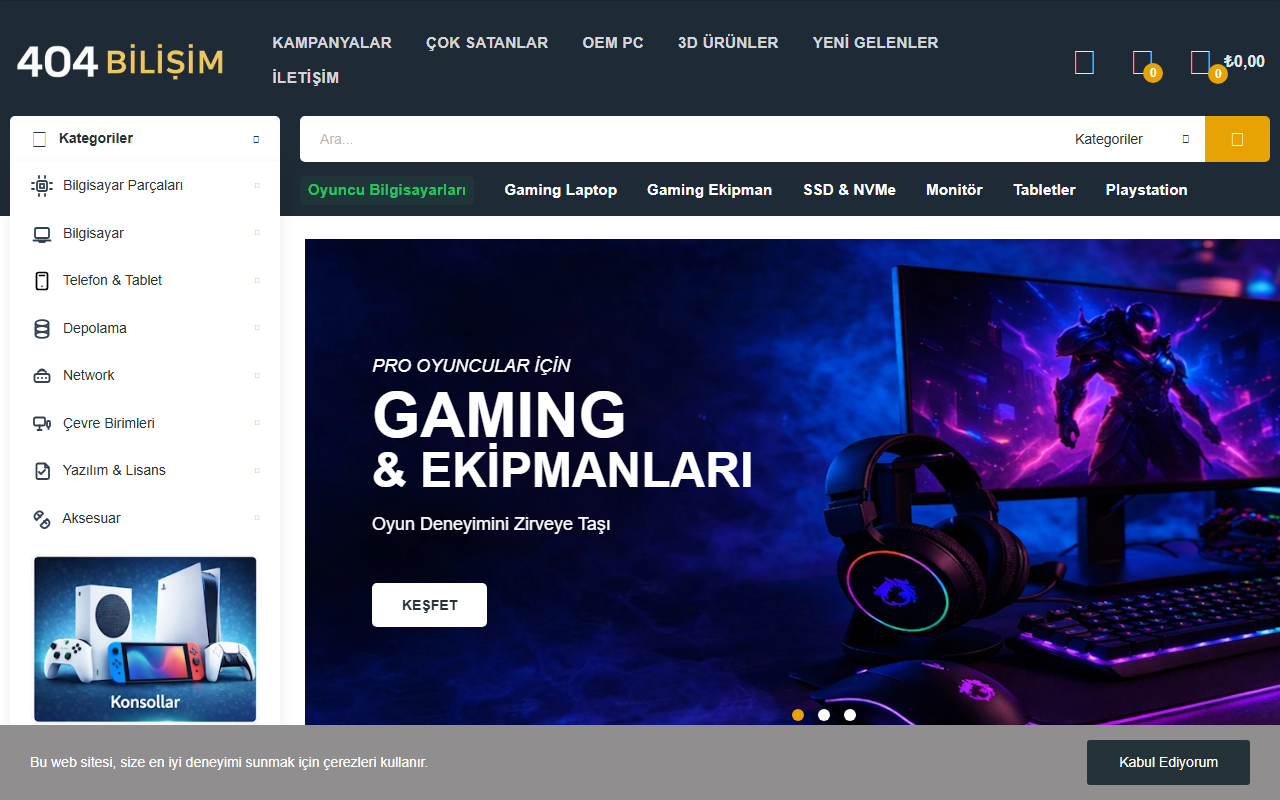 404bilisim.com screenshot