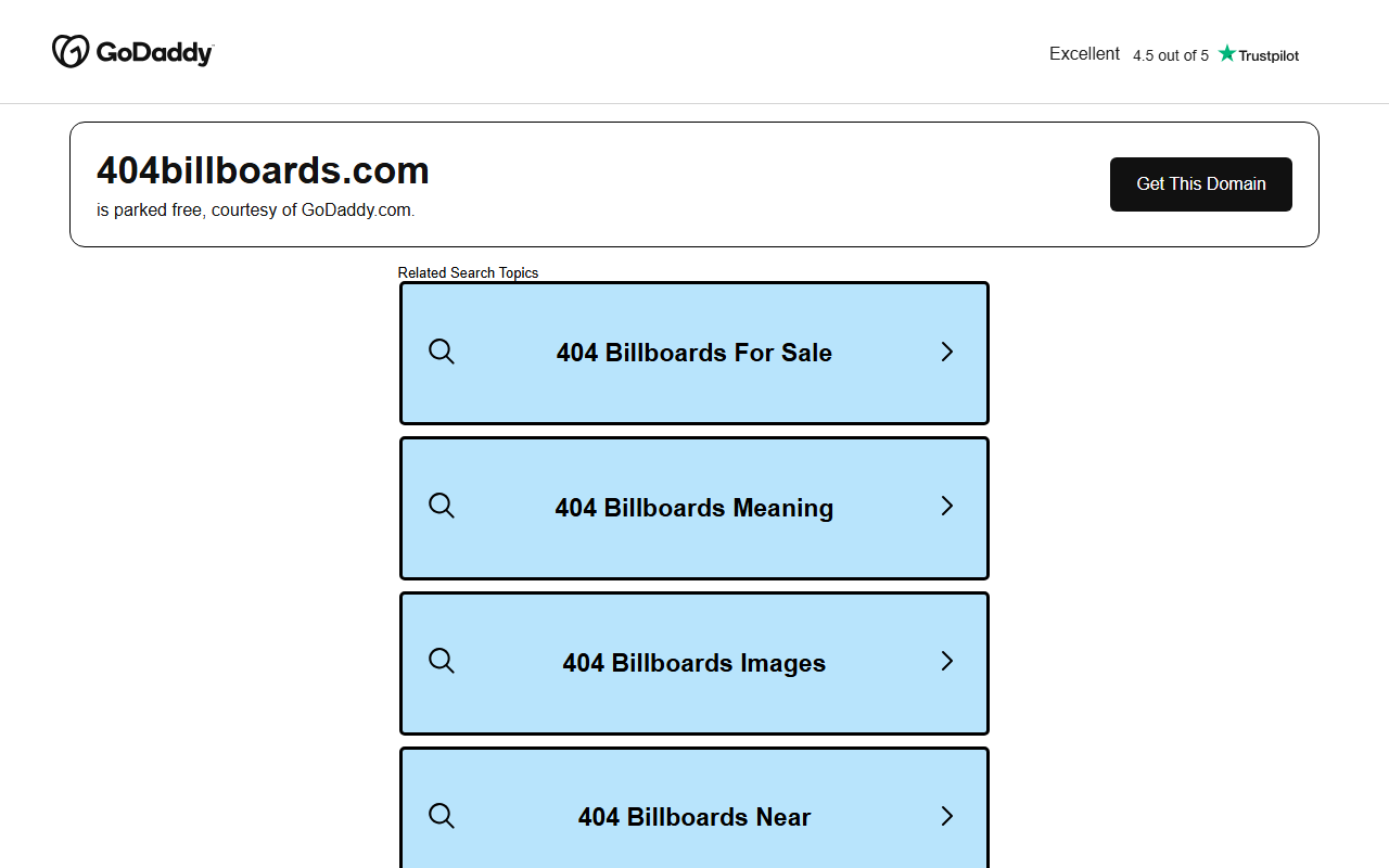 404billboards.com screenshot