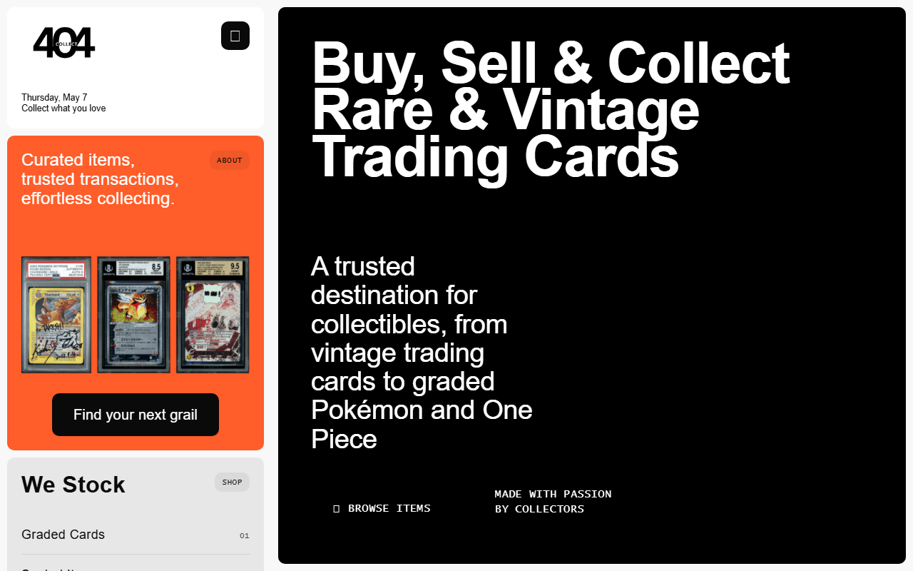 404collect.com screenshot