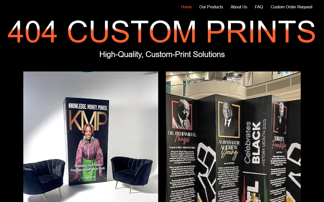 404customprints.com screenshot