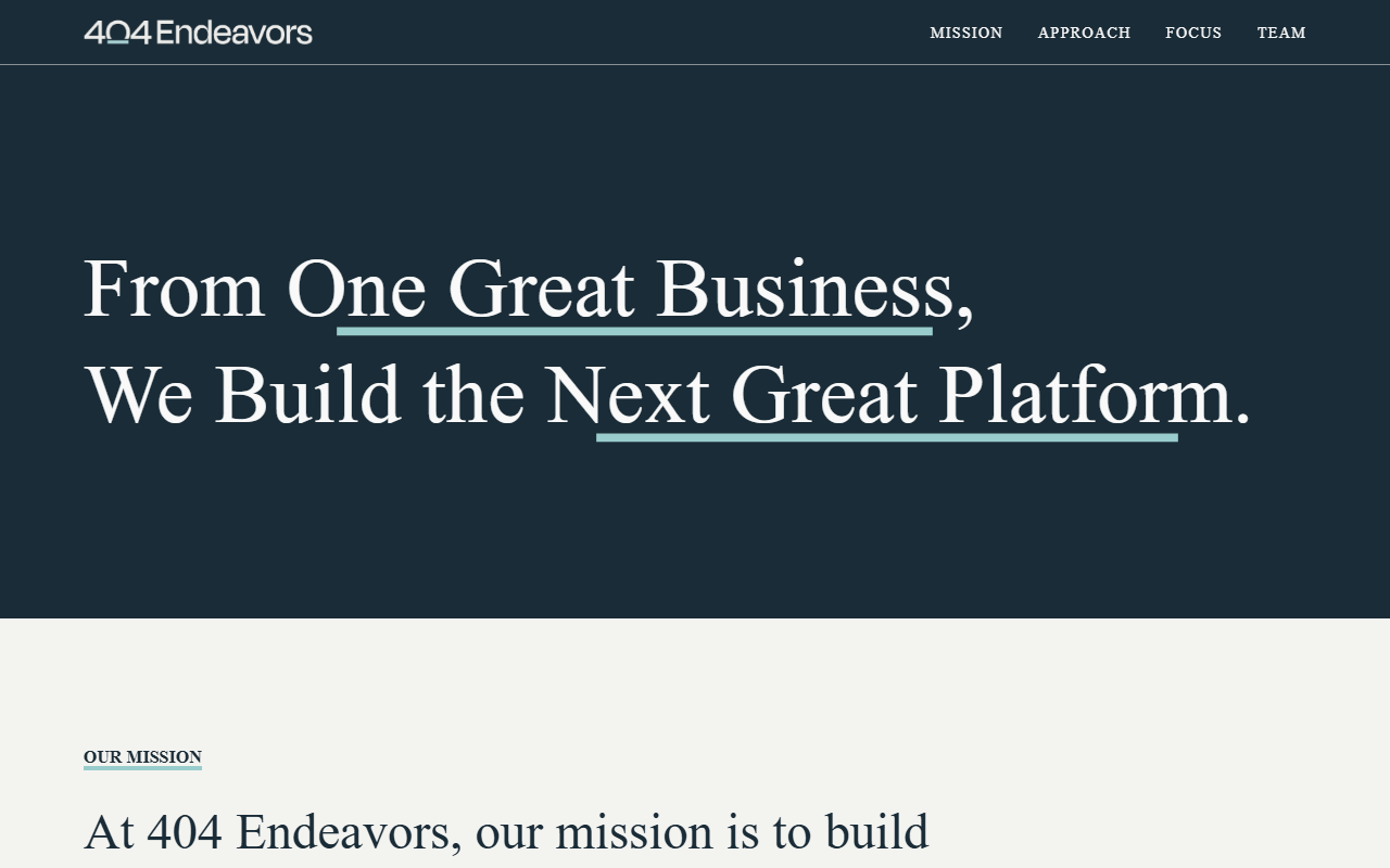 404endeavors.com screenshot