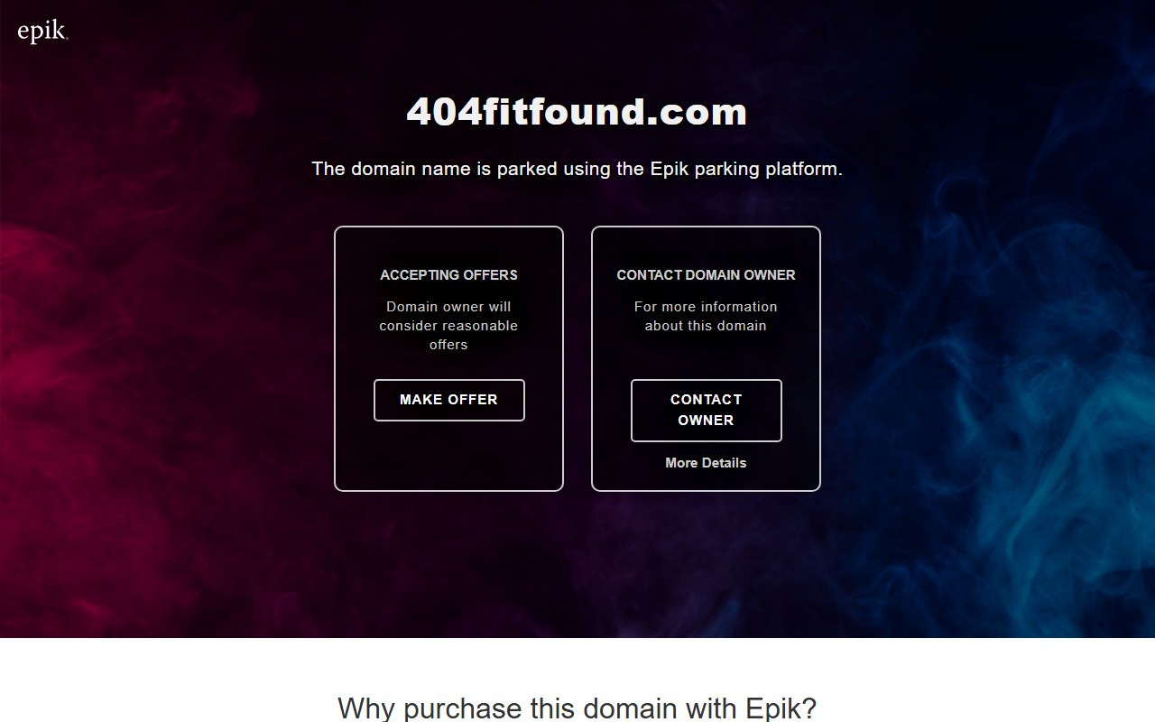 404fitfound.com screenshot