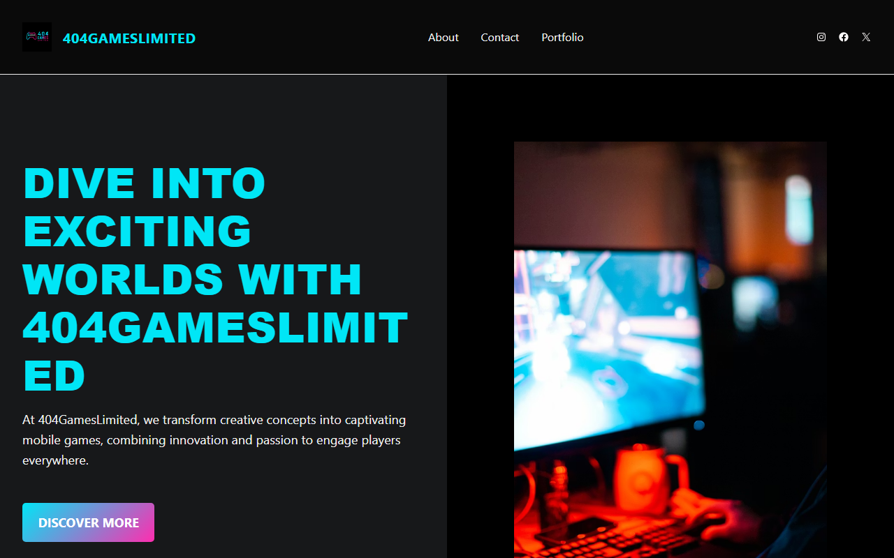 404gameslimited.com screenshot