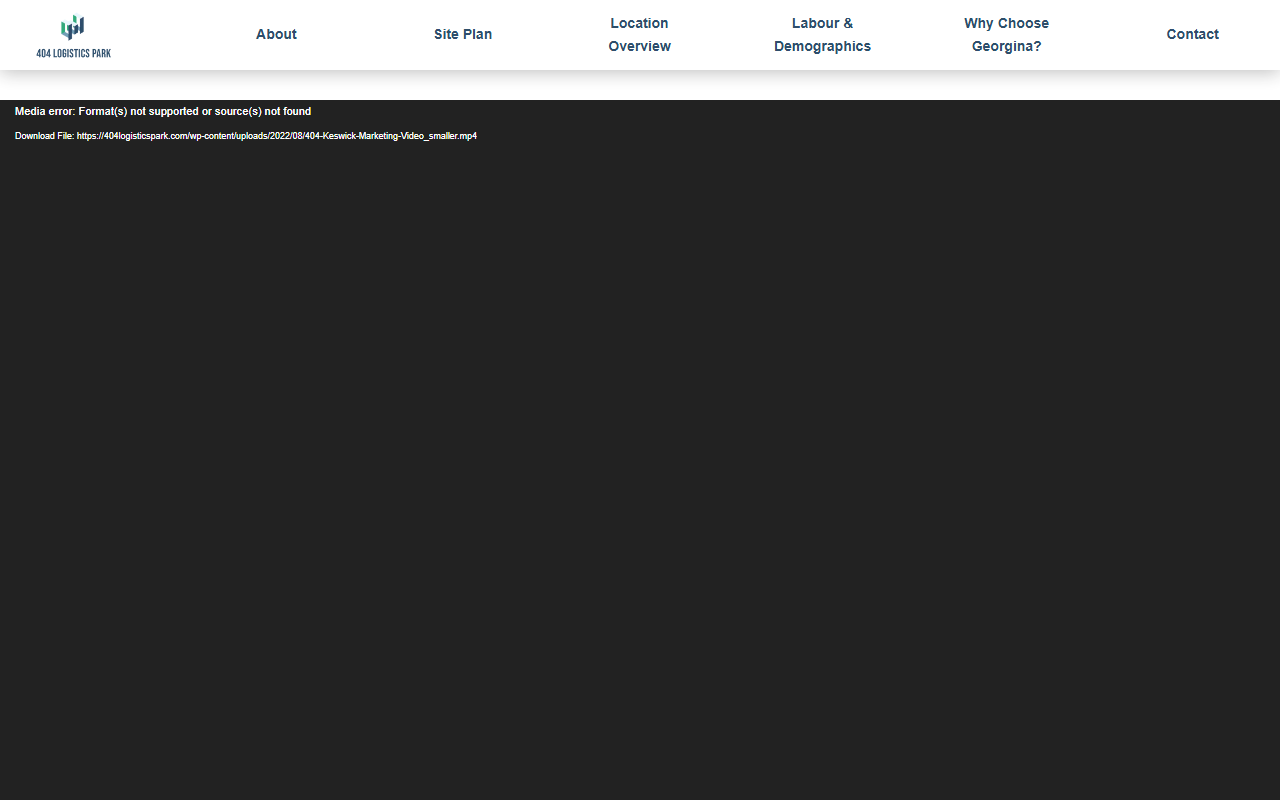 404logisticspark.com screenshot