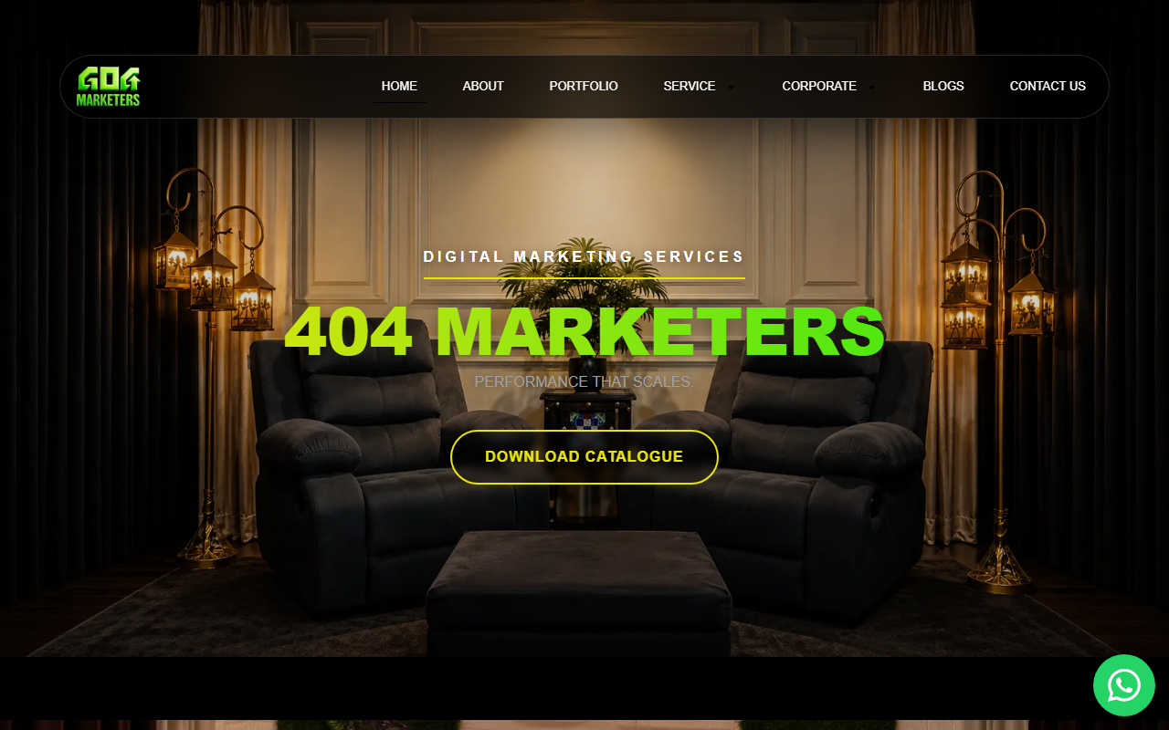 404marketers.com screenshot