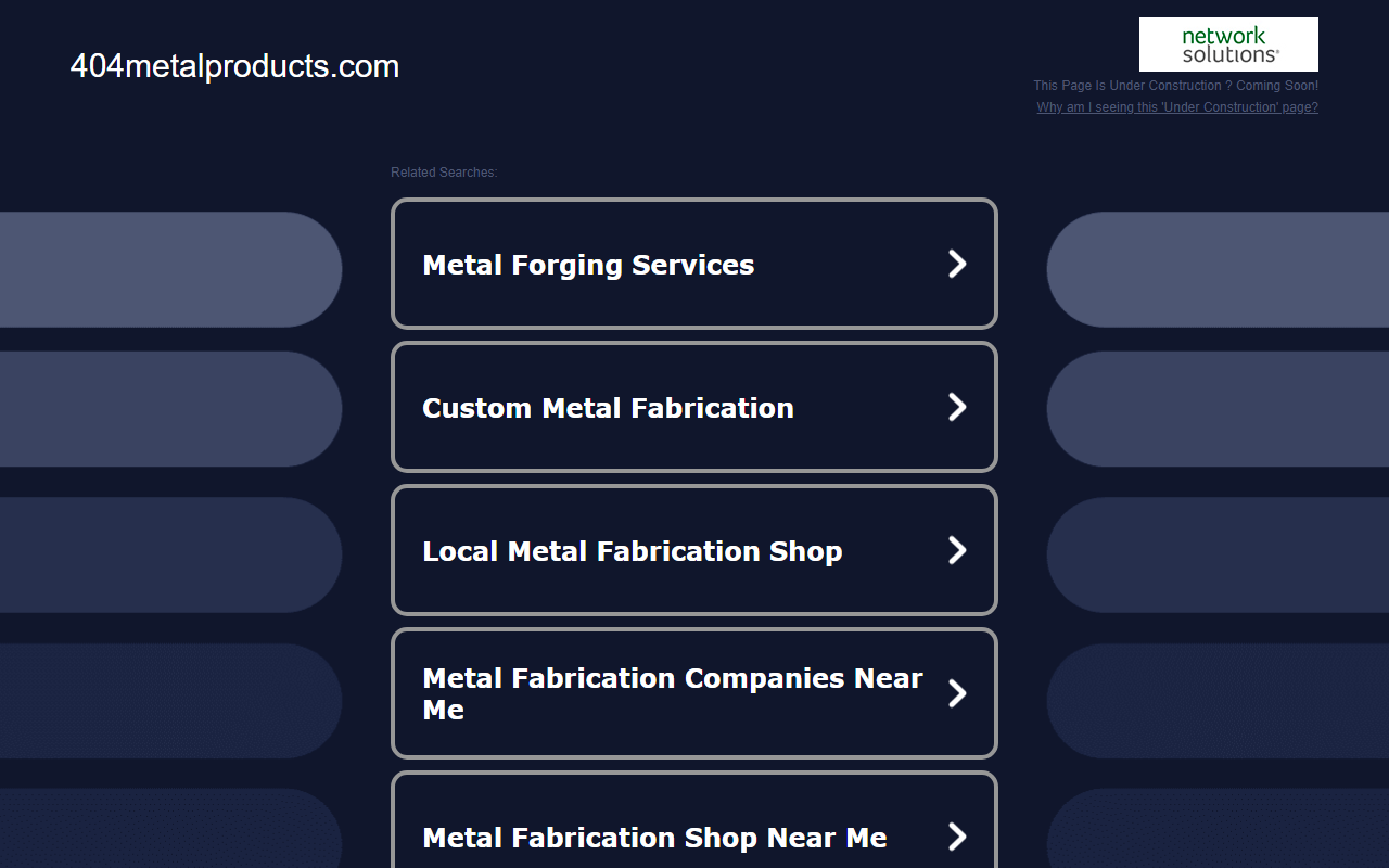 404metalproducts.com screenshot