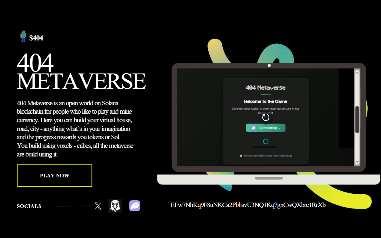 404metaverse.com screenshot
