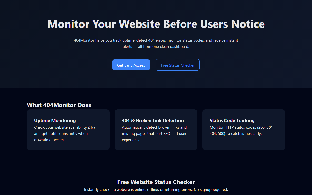 404monitor.com screenshot