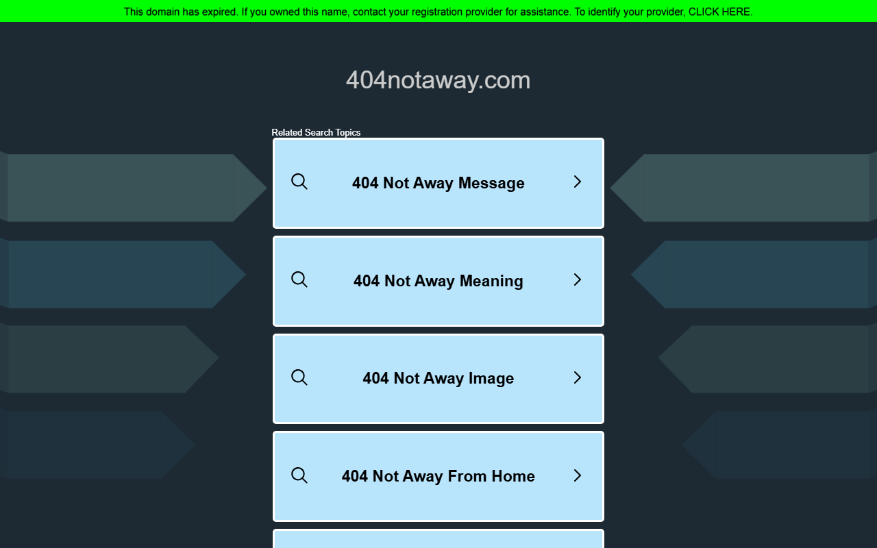 404notaway.com screenshot