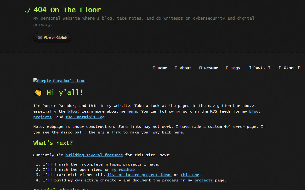 404onthefloor.com screenshot