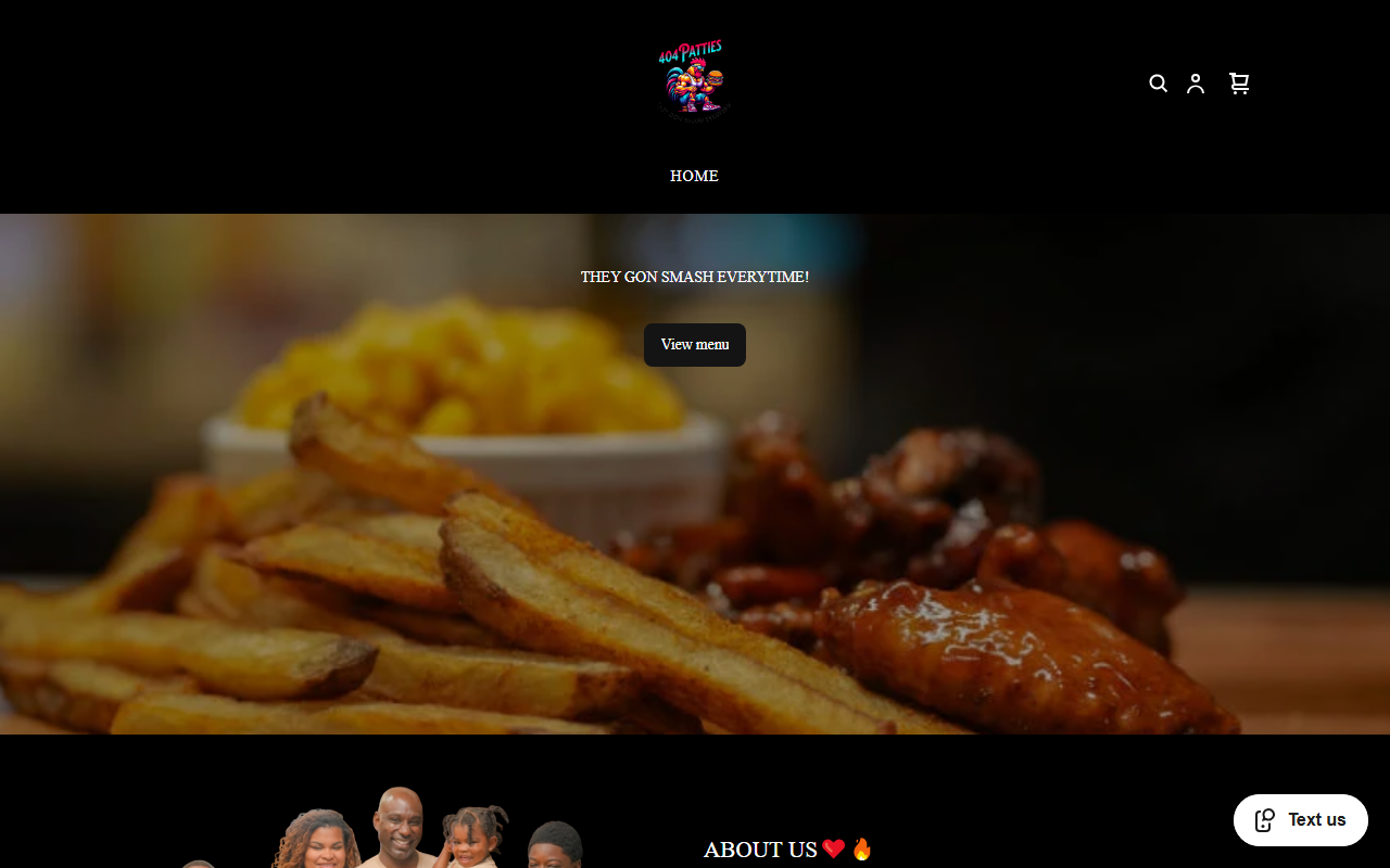 404patties.com screenshot