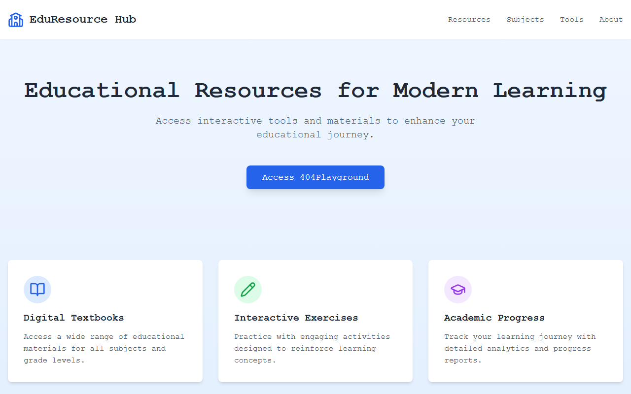 404playground.com screenshot