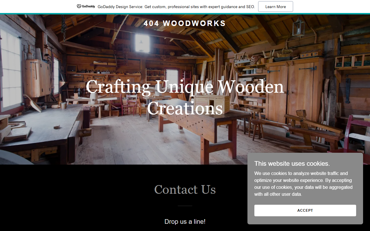404woodworks.com screenshot