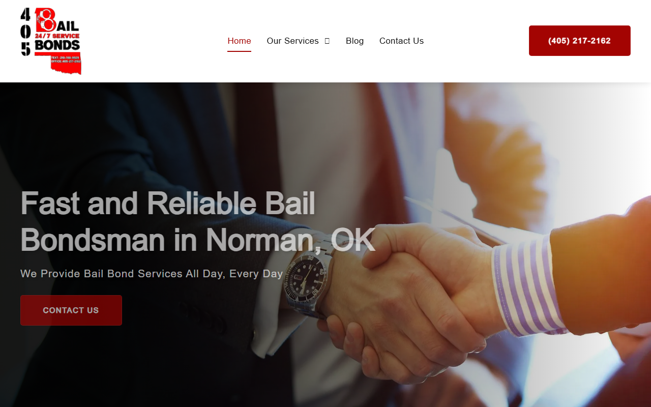 405bailbonds.com screenshot