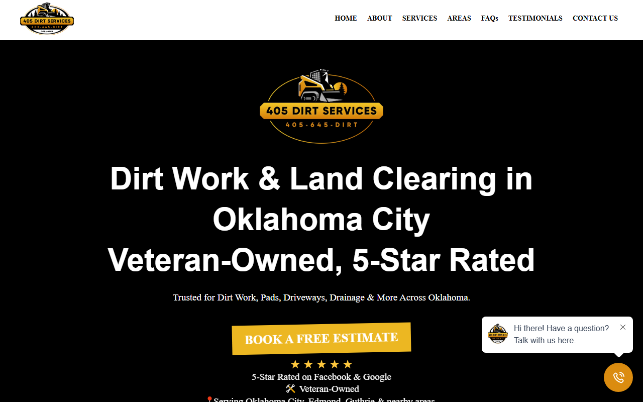 405dirtservices.com screenshot