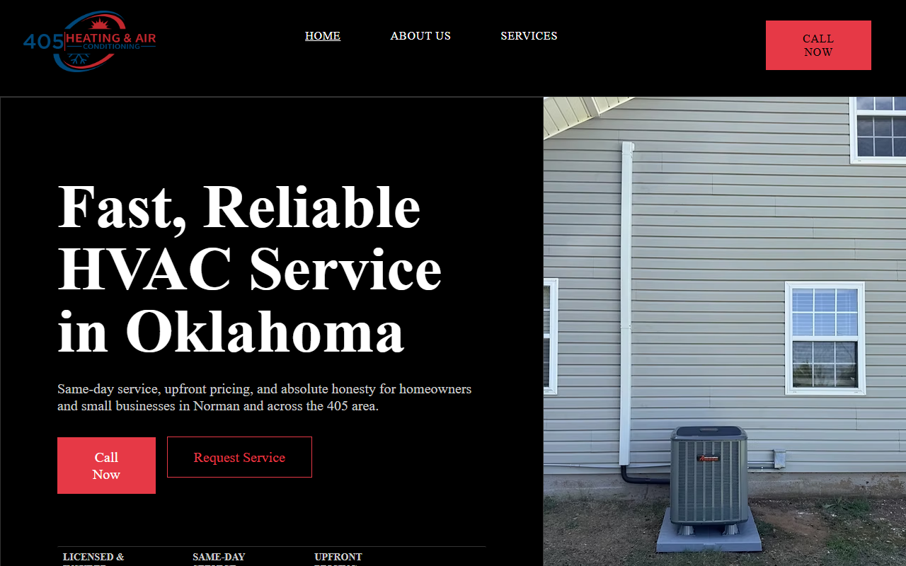 405heatandair.com screenshot