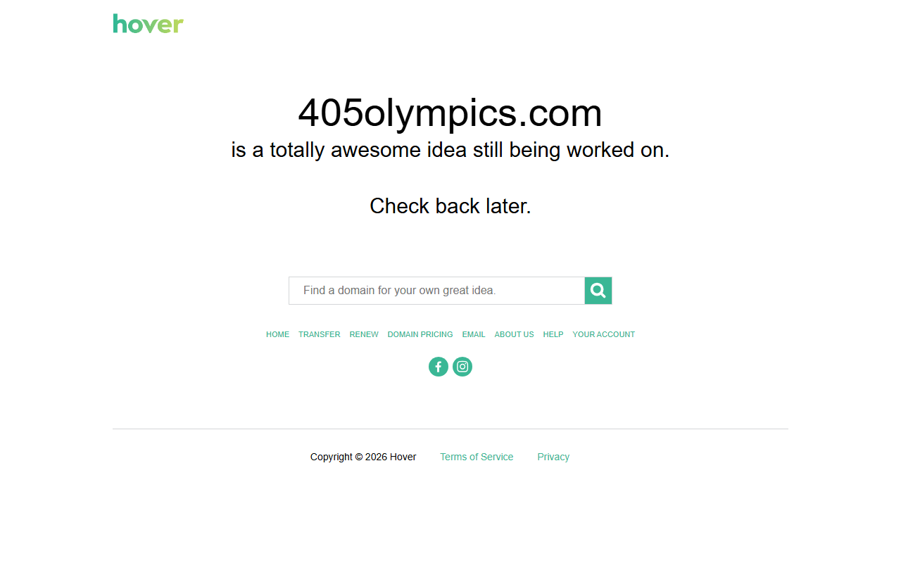 405olympics.com screenshot