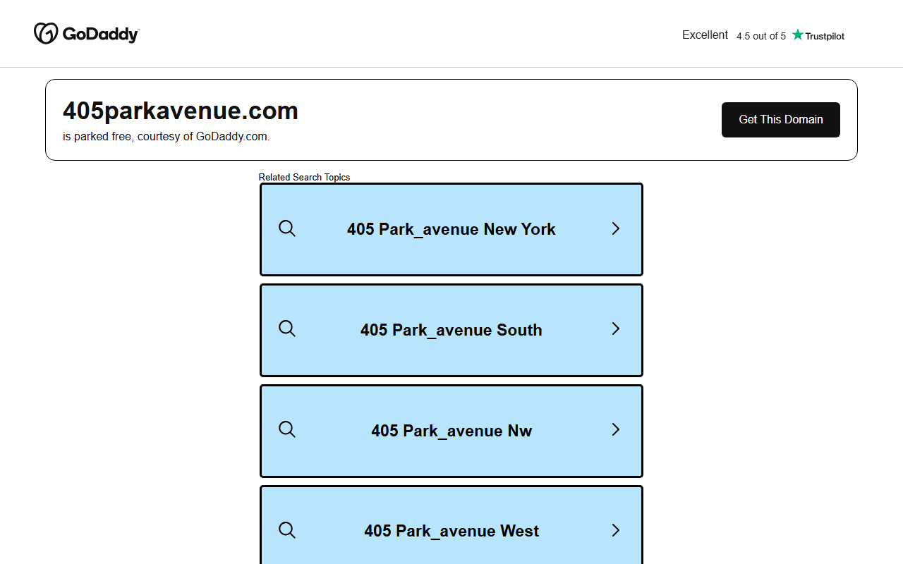 405parkavenue.com screenshot