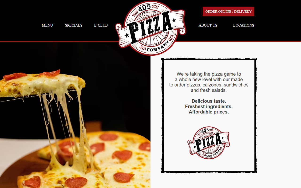 405pizzaco.com screenshot