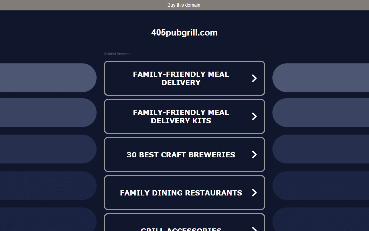 405pubgrill.com screenshot