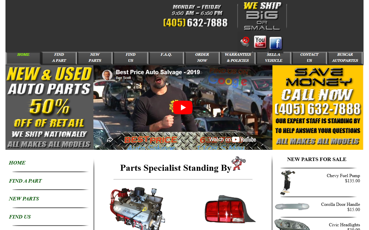 405salvageokc.com screenshot