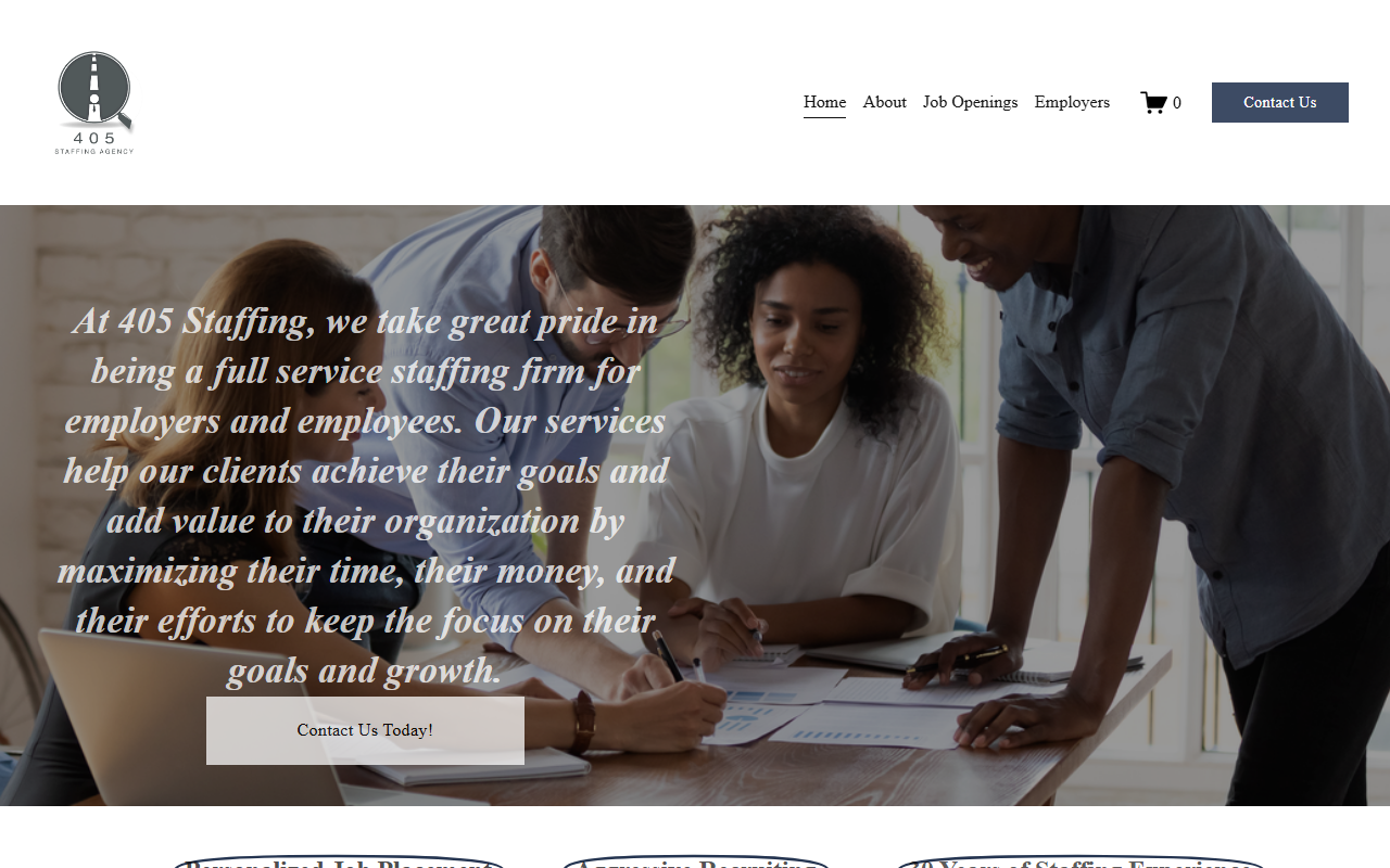 405staffing.com screenshot