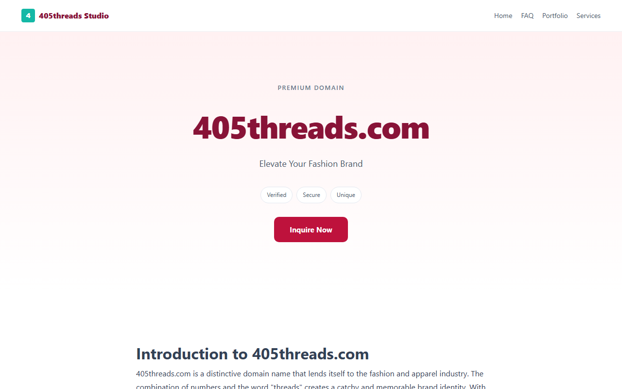 405threads.com screenshot