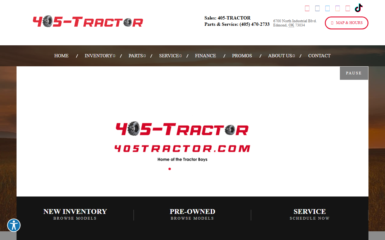 405tractor.com screenshot