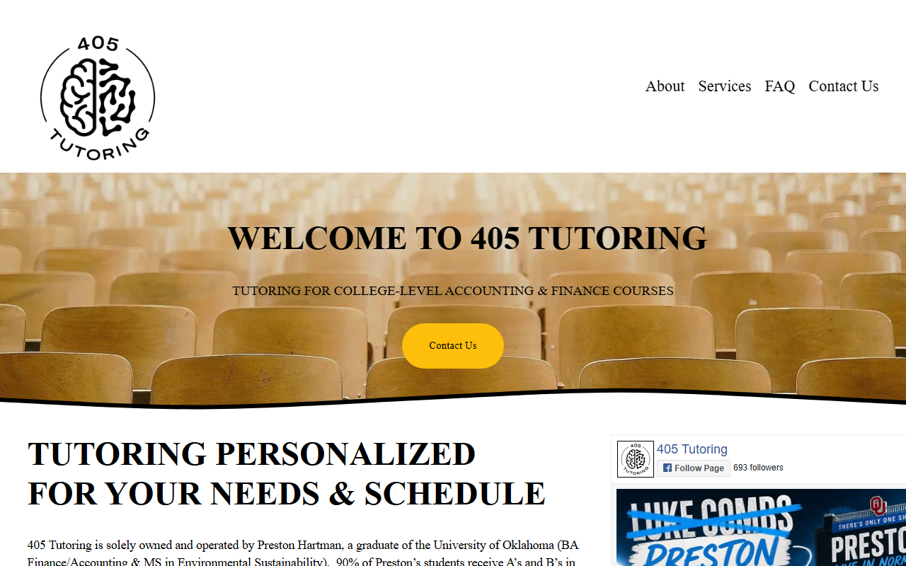 405tutoring.com screenshot