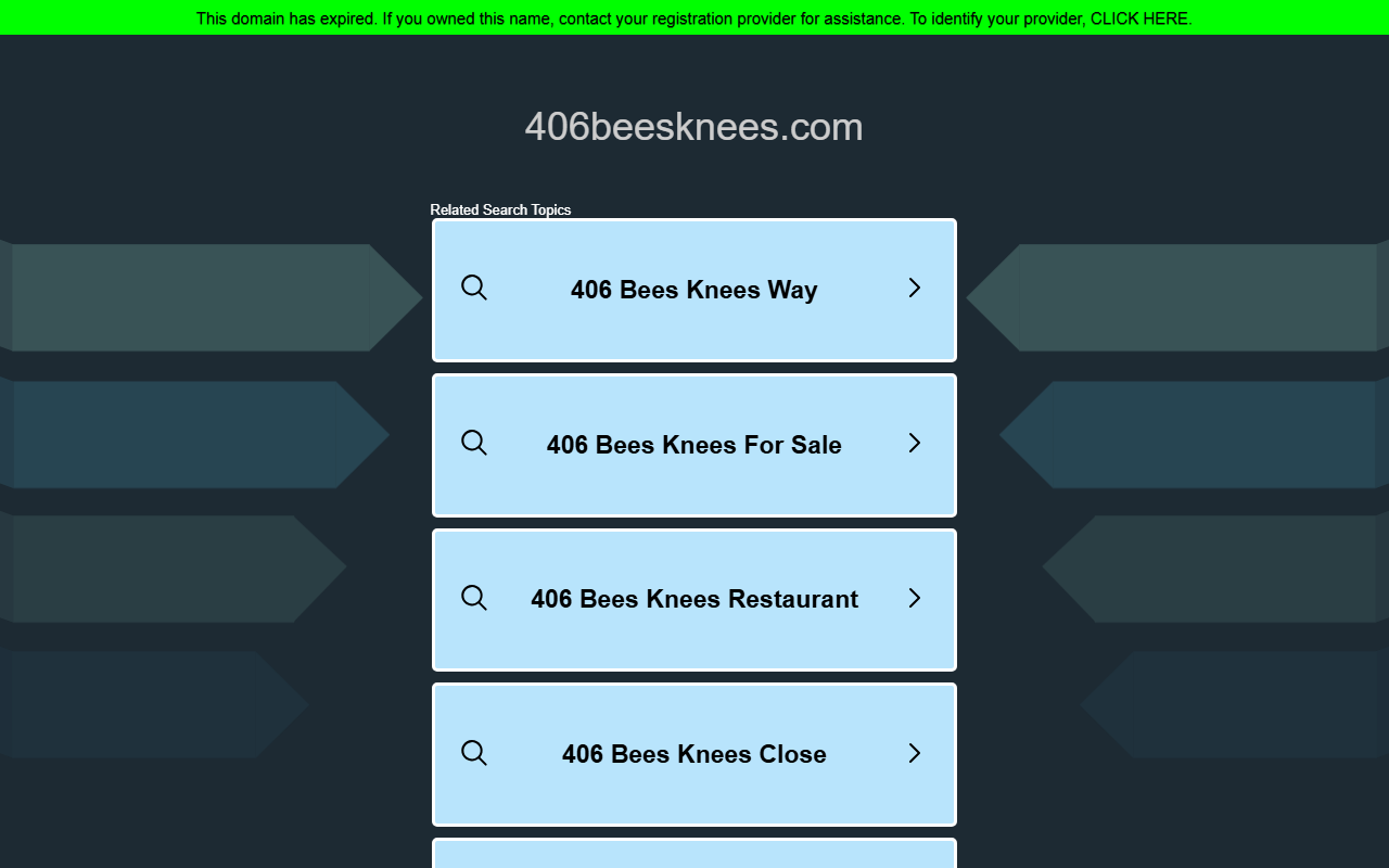 406beesknees.com screenshot