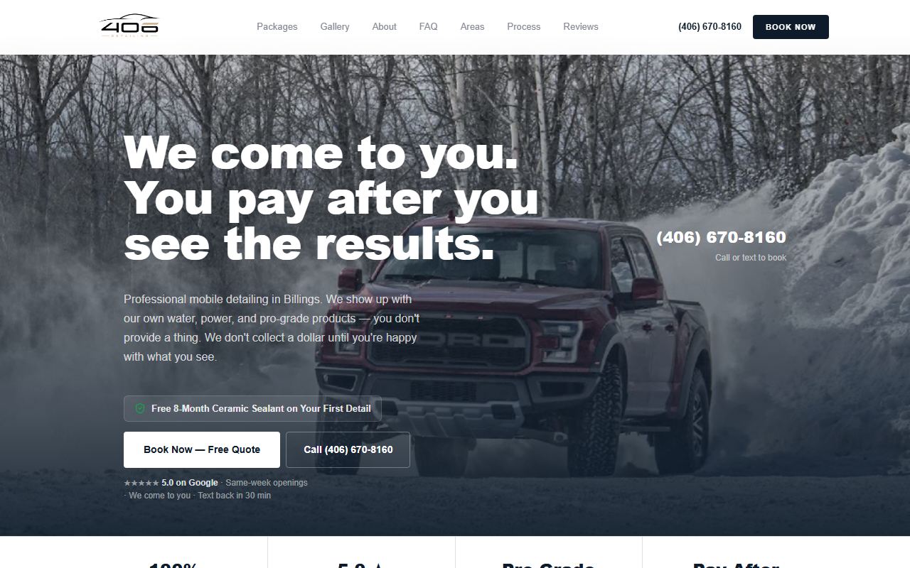 406detailing.com screenshot