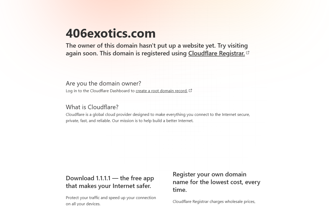 406exotics.com screenshot