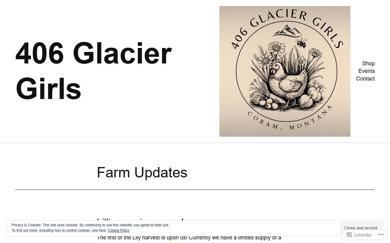 406glacierggirls.com screenshot