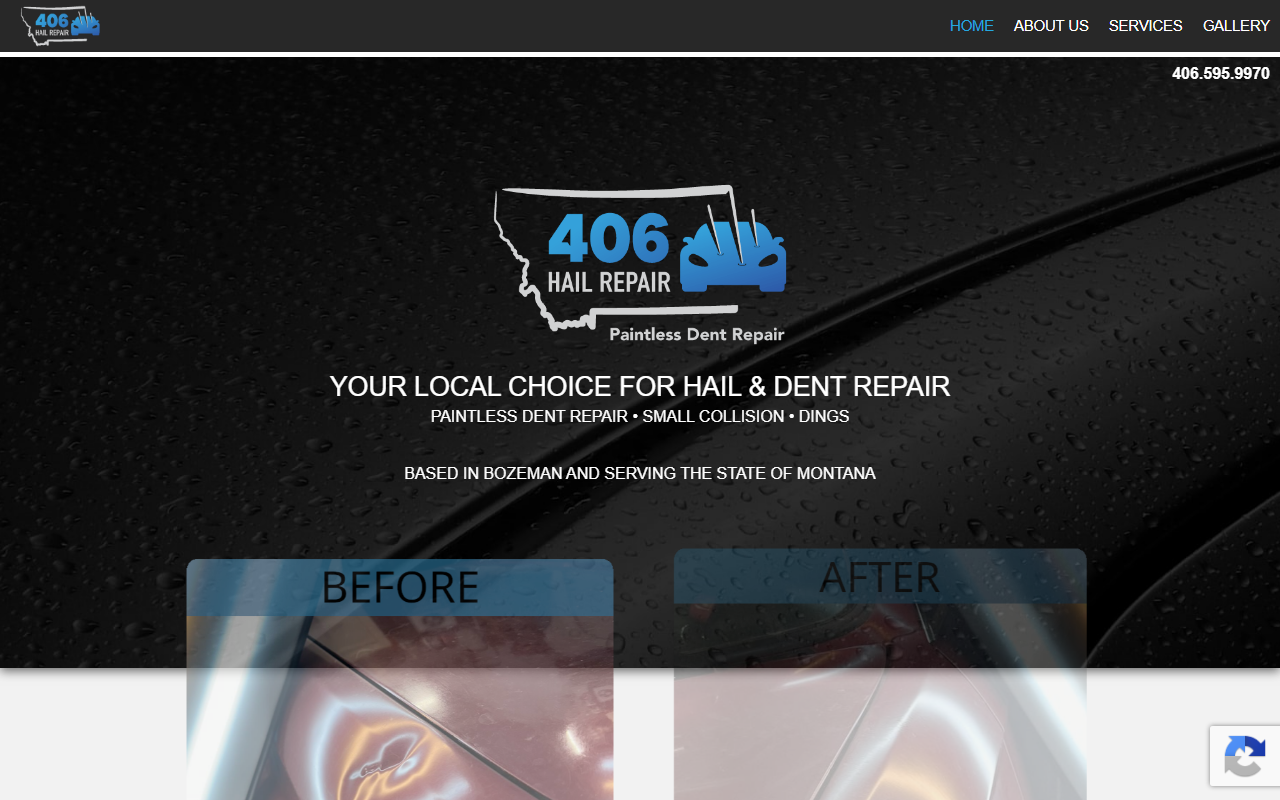 406hailrepair.com screenshot
